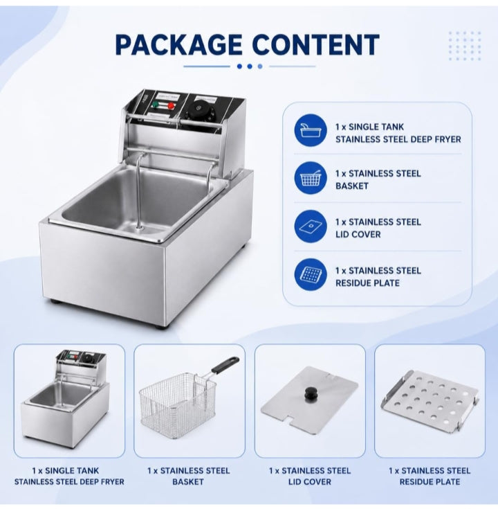 Electric Deep Fryer 6 litre